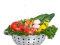 Fresh vegetables splash Royalty Free Stock Photo