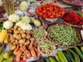 Fresh Vegetables in Traditional Markets Royalty Free Stock Photo