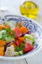 Fresh vegetables Tuscan salad Panzanella