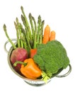 Fresh vegetables with water dr Royalty Free Stock Photo