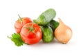 Fresh Vegetables on white background Royalty Free Stock Photo