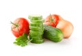 Fresh Vegetables on white Royalty Free Stock Photo