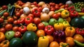 Fresh vegetables on a wooden table. Healthy food background. Selective focus