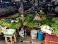 thailand, chiang mai-Fresh vegetbales market booth stand sell buy cooking food thai cucumber for pad thai and curry