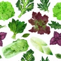 Fresh veggies, seamless pattern, hand drawn vector Royalty Free Stock Photo