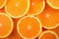 Fresh and vibrant background of juicy orange slices on white. created with Generative AI Royalty Free Stock Photo