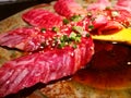 Fresh wagyu beef with japanese sauce