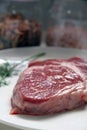 Fresh Wagyu Steak in Kitchen