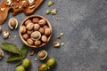 Fresh walnuts bowl Royalty Free Stock Photo