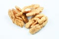 Fresh walnuts - three parts