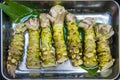 Fresh wasabi root for sale in Kuromon Ichiba Market Royalty Free Stock Photo