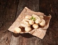 Fresh washed farm potatoes Royalty Free Stock Photo