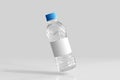 Fresh Water Bottle with Blank Label 3D Rendering Royalty Free Stock Photo