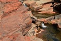 Fresh water flowing in Hamersley Gorge Karijini National Park Western Australia Royalty Free Stock Photo