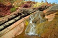 Fresh water flowing in Hamersley Gorge Karijini National Park Western Australia Royalty Free Stock Photo