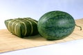 Fresh water melon and rice cake Royalty Free Stock Photo