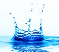 Fresh water splash crown Royalty Free Stock Photo