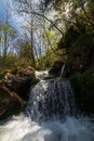 Fresh waterfall along the Salat river in France