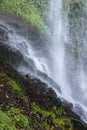 fresh waterfall background Royalty Free Stock Photo