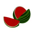 FRUIT WATERMELON THAT HAS BEEN CUTED Royalty Free Stock Photo