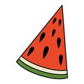 fresh watermelon portion summer icon Royalty Free Stock Photo