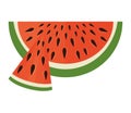 fresh watermelon portion summer icon Royalty Free Stock Photo