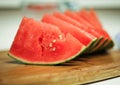 Fresh watermelon with thin peel