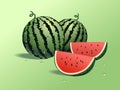 Fresh watermelons