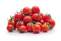 Fresh wet tomato cherry isolated on white Royalty Free Stock Photo