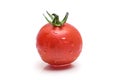 Fresh wet tomato cherry isolated on white Royalty Free Stock Photo