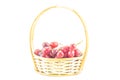 Fresh white grapes in a basket Royalty Free Stock Photo