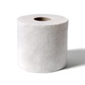 Fresh White Toilet Paper Roll on Clean White Background Royalty Free Stock Photo