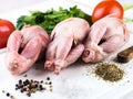 Fresh whole bird olf quai Royalty Free Stock Photo