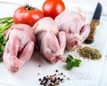 Fresh whole bird of quail Royalty Free Stock Photo