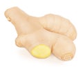 Fresh whole ginger isolated on a white background Royalty Free Stock Photo