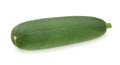 Fresh whole green vegetable marrow zucchini isolated on a white background. Royalty Free Stock Photo