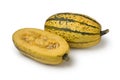 Fresh whole and halved spaghetti squash