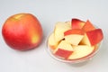 Fresh whole red apple Royalty Free Stock Photo