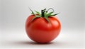 Fresh Whole Red Tomato on White Background Generative AI Royalty Free Stock Photo
