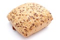 Fresh wholemeal rolls on white background Royalty Free Stock Photo
