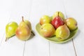 Fresh williams pears Bartlett pear on white background Royalty Free Stock Photo