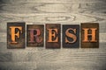 Fresh Wooden Letterpress Theme Royalty Free Stock Photo