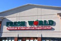 Fresh World International Supermarket Sign