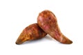 Fresh Yacon roots fruit isolate on white background Royalty Free Stock Photo
