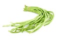 Fresh Yard long beans or Chinese Long Beans Vigna unguiculata subsp. sesquipedalis isolated on a white background.Vegetables Royalty Free Stock Photo