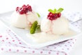 Fresh yeast dumplings with fruit Royalty Free Stock Photo