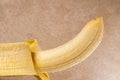 Fresh yellow banana,pealed Royalty Free Stock Photo