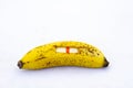 Banana shaped to be a meter for testing Royalty Free Stock Photo