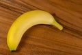 Fresh yellow bananas,wood,table Royalty Free Stock Photo