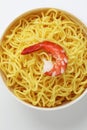 Fresh yellow egg noodle Royalty Free Stock Photo